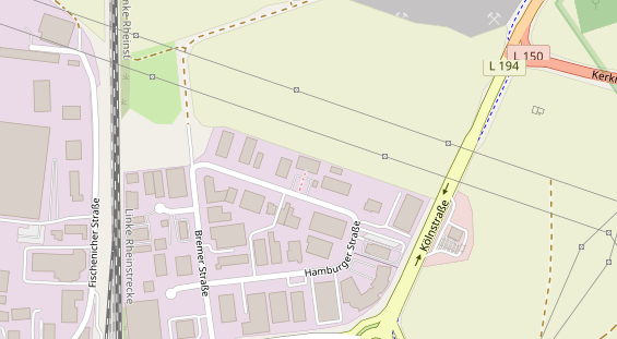 Tagungshotels auf Satellitenbild