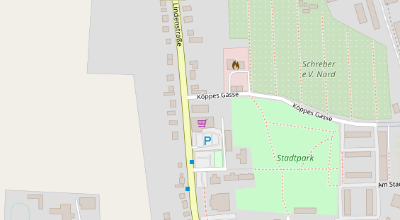 Tagungshotels auf Satellitenbild