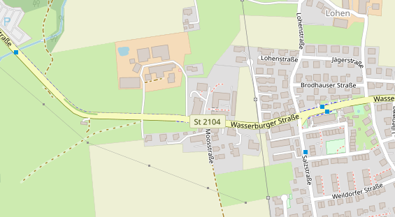 Tagungshotels auf Satellitenbild
