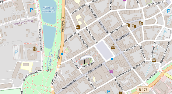 Tagungshotels auf Satellitenbild