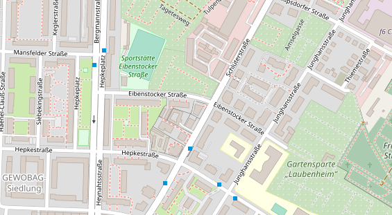 Tagungshotels auf Satellitenbild