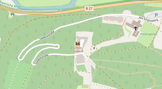 Tagungshotels auf Satellitenbild