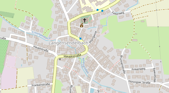 Tagungshotels auf Satellitenbild
