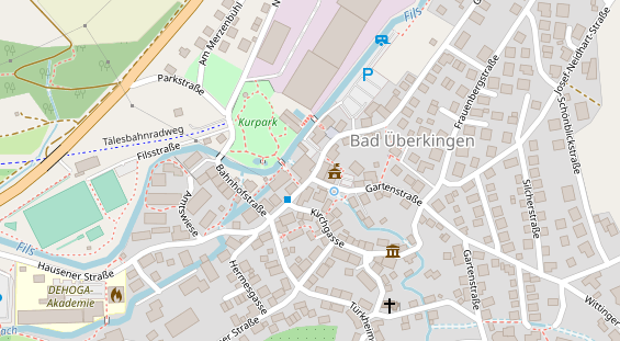 Tagungshotels auf Satellitenbild