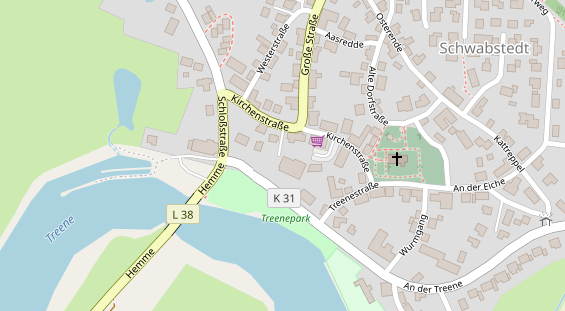 Tagungshotels auf Satellitenbild