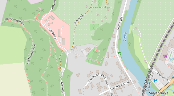 Tagungshotels auf Satellitenbild