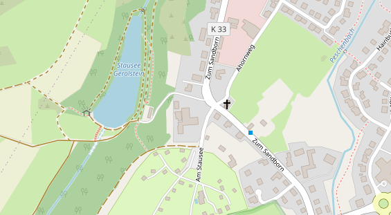 Tagungshotels auf Satellitenbild