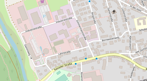 Tagungshotels auf Satellitenbild