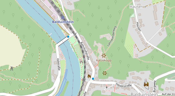 Tagungshotels auf Satellitenbild