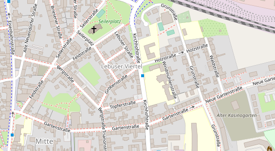 Tagungshotels auf Satellitenbild