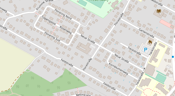 Tagungshotels auf Satellitenbild