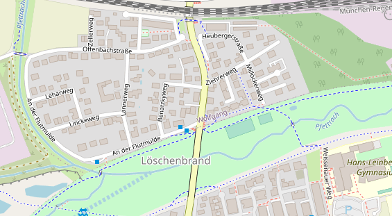 Tagungshotels auf Satellitenbild