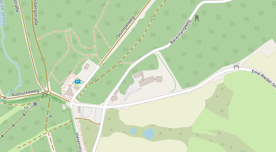Tagungshotels auf Satellitenbild