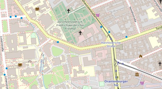 Tagungshotels auf Satellitenbild