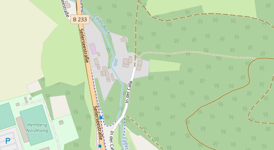 Tagungshotels auf Satellitenbild