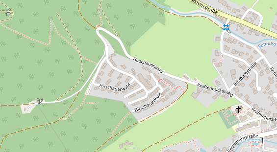 Tagungshotels auf Satellitenbild