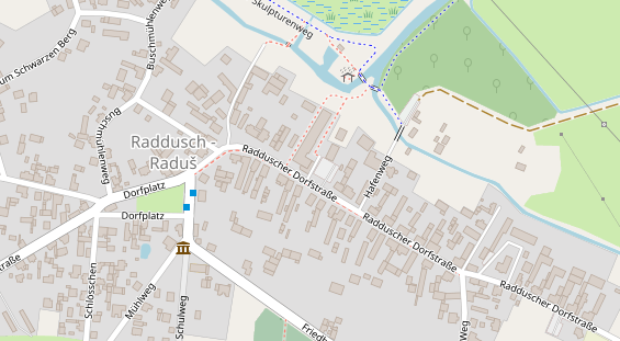 Tagungshotels auf Satellitenbild