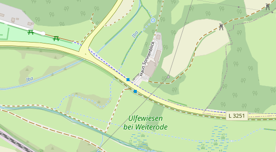 Tagungshotels auf Satellitenbild