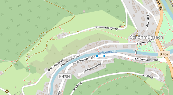 Tagungshotels auf Satellitenbild