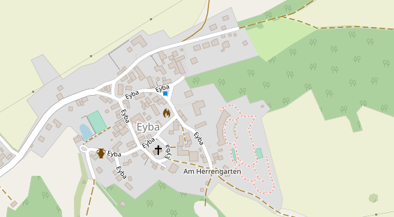 Tagungshotels auf Satellitenbild