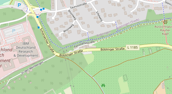 Tagungshotels auf Satellitenbild