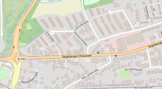 Tagungshotels auf Satellitenbild
