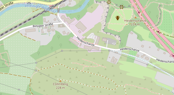 Tagungshotels auf Satellitenbild