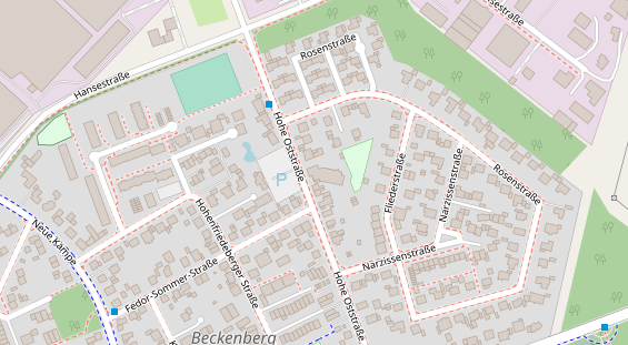 Tagungshotels auf Satellitenbild