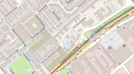 Tagungshotels auf Satellitenbild
