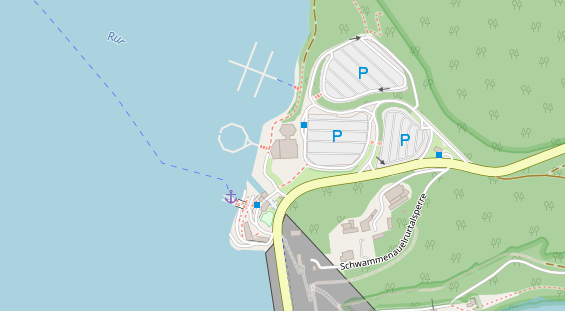 Tagungshotels auf Satellitenbild