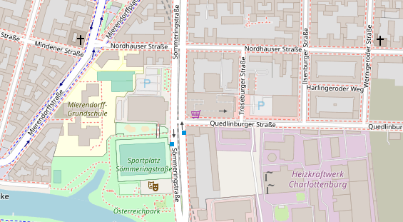 Tagungshotels auf Satellitenbild
