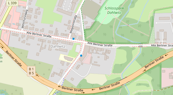 Tagungshotels auf Satellitenbild