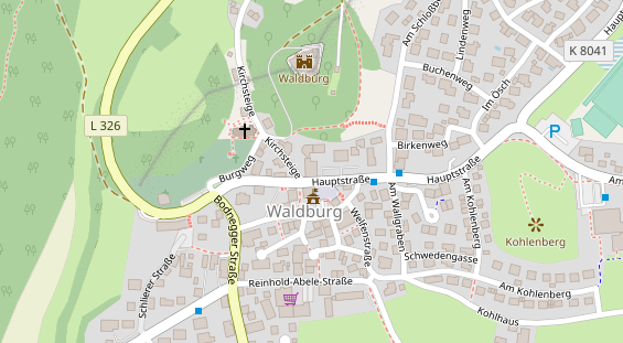 Tagungshotels auf Satellitenbild