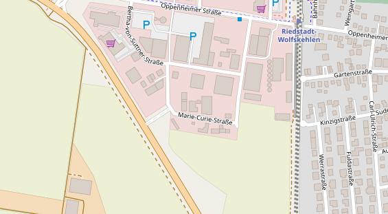 Tagungshotels auf Satellitenbild