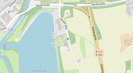 Tagungshotels auf Satellitenbild