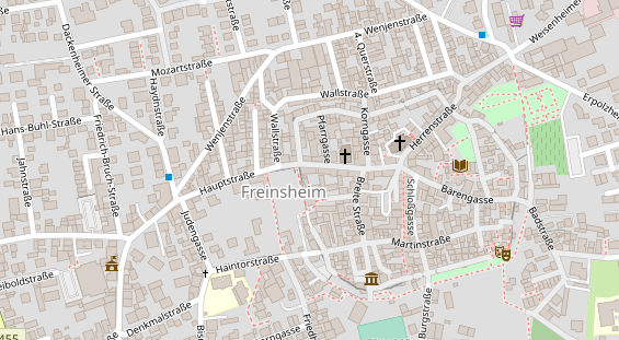 Tagungshotels auf Satellitenbild