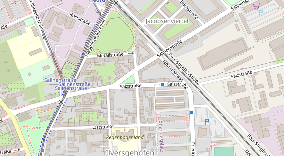 Tagungshotels auf Satellitenbild
