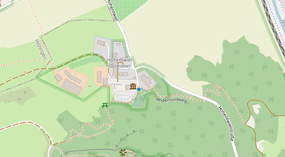 Tagungshotels auf Satellitenbild
