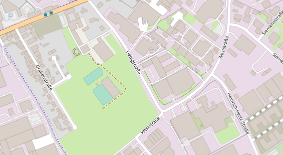 Tagungshotels auf Satellitenbild