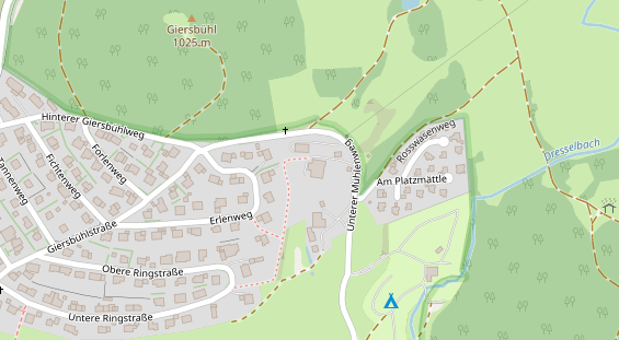 Tagungshotels auf Satellitenbild