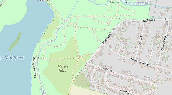 Tagungshotels auf Satellitenbild