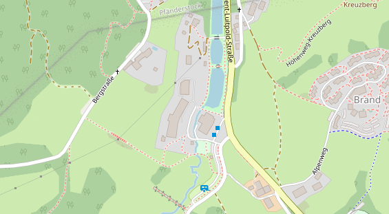 Tagungshotels auf Satellitenbild