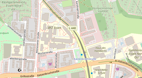 Tagungshotels auf Satellitenbild