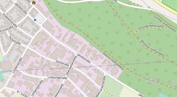 Tagungshotels auf Satellitenbild