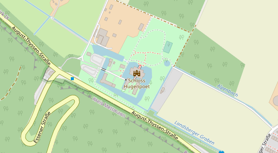 Tagungshotels auf Satellitenbild
