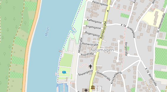 Tagungshotels auf Satellitenbild