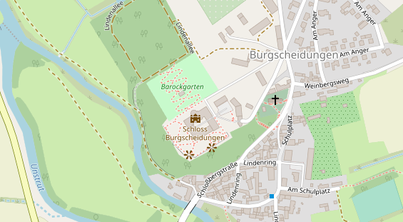 Tagungshotels auf Satellitenbild