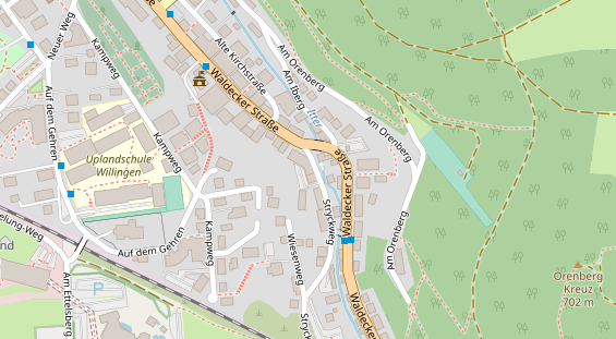 Tagungshotels auf Satellitenbild