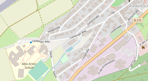 Tagungshotels auf Satellitenbild