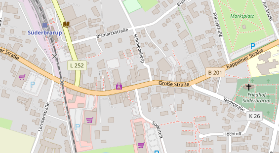 Tagungshotels auf Satellitenbild